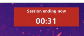 CueFlow PC Agent session ending warning countdown