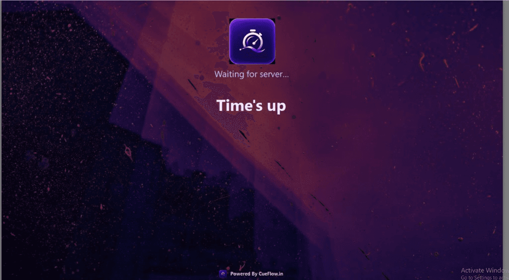 CueFlow PC Agent locked screen waiting for server