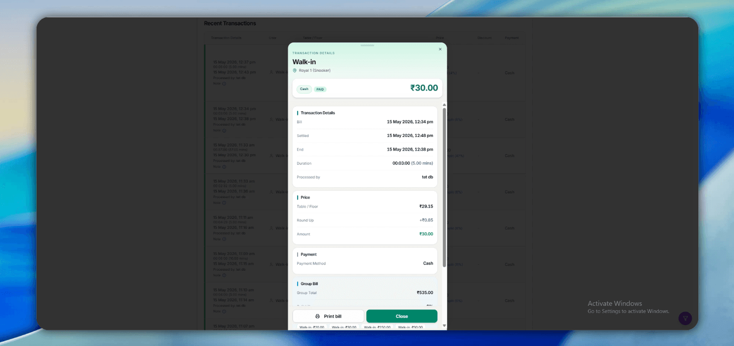 Transaction Details — Payment History Transaction Details — Payment History